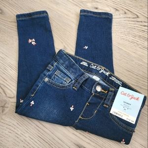 🆕️Cat and jack flower Embroidered jeans